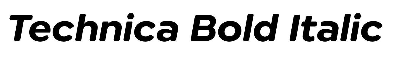 Technica Bold Italic